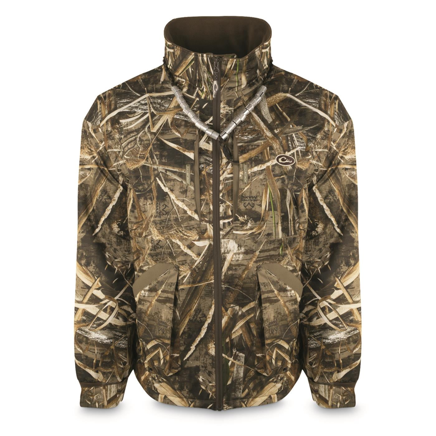 Drake Waterfowl Refuge 3.0 Fleece lined Full zip Hunting Jacket Realtree Max 5 2XL Walmart