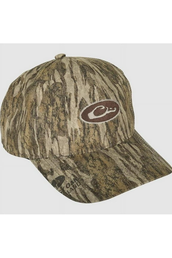 Drake Mens Waterproof Hat Mossy Oak Bottomland