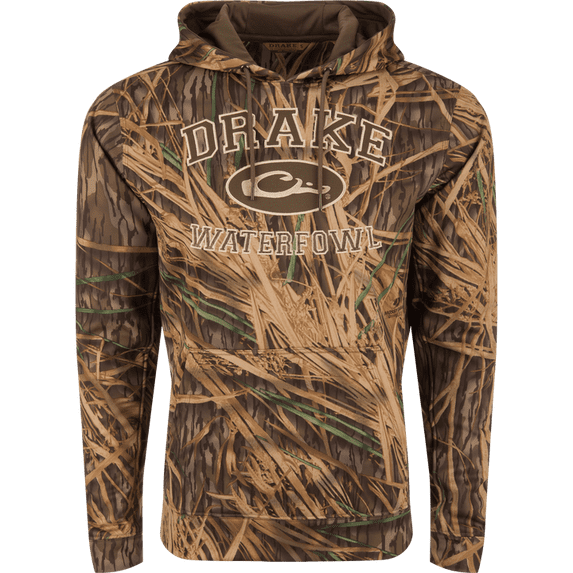 Drake Waterfowl Youth Performance Hoodie OG Shadowgrass Medium