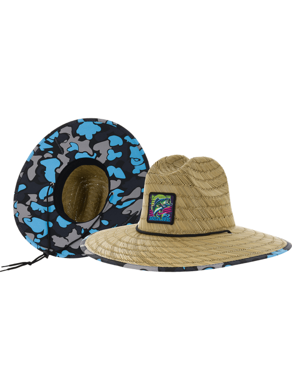 Drake X Lost Hat Lake Shore Straw Hat Old School Neon Blue OSFM