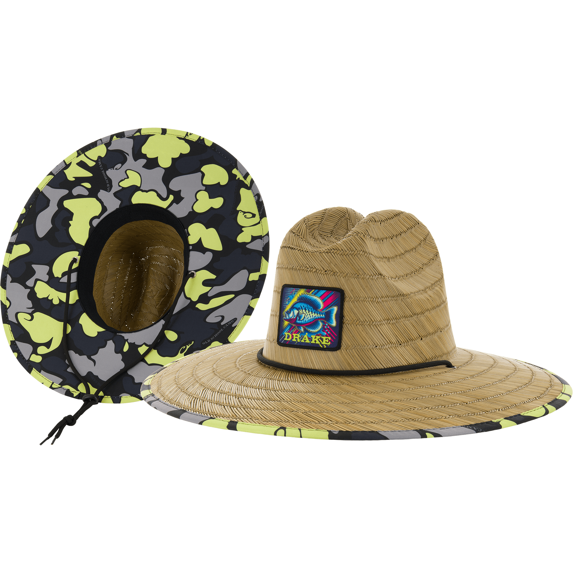 Drake X Lost Hat Lake Shore Straw Hat Old School Neon Yellow OSFM
