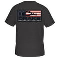 thumbnail image 1 of Drake Youth Patriotic Bar Tee - Short Sleeve - Graphite Heather, 1 of 1