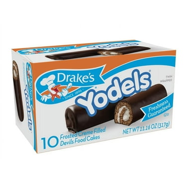 Drake's Cakes Yodels, 2 Boxes, Total 20 cakes