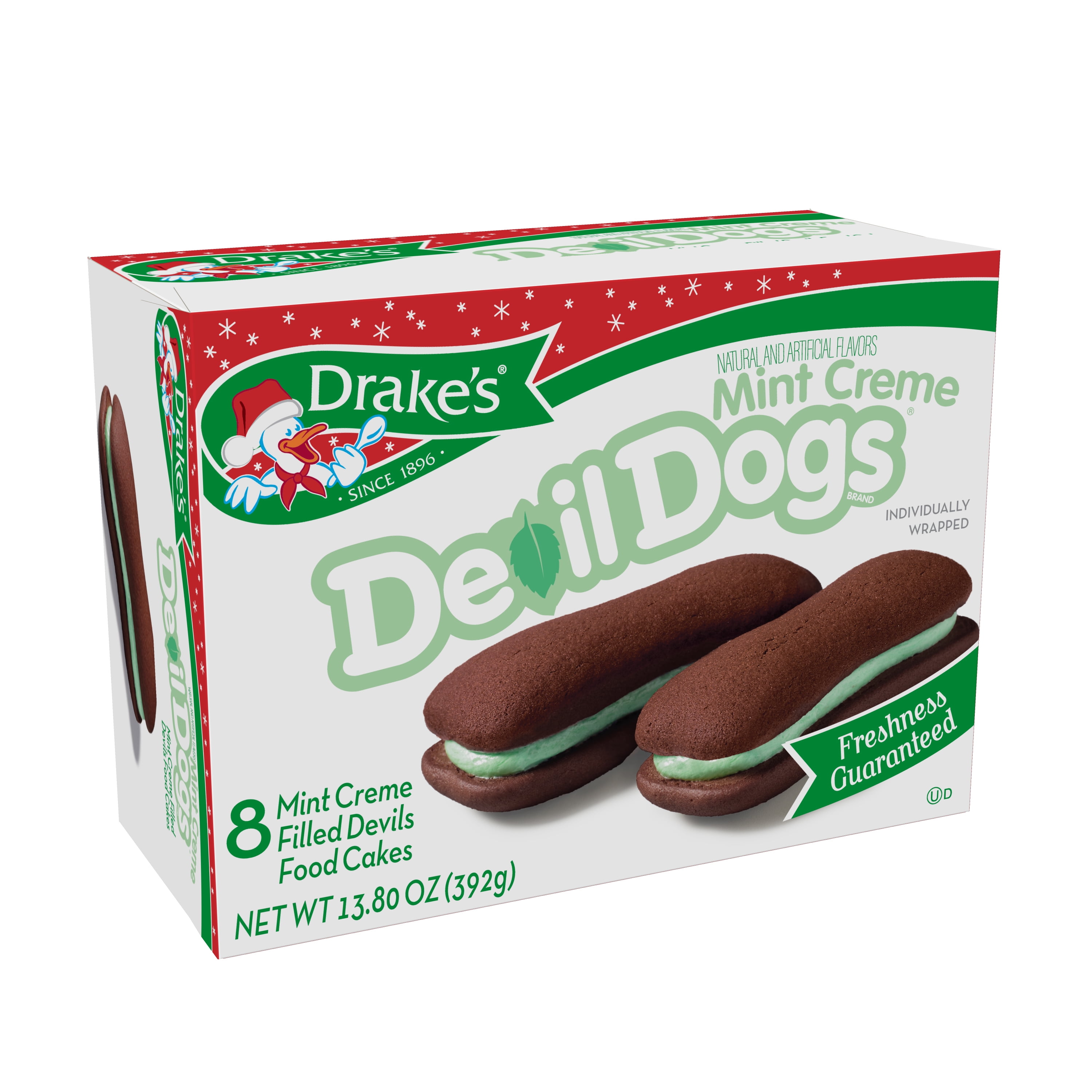 Drake's Mint Creme Devil Dogs 8 count, 13.80 oz - Walmart.com