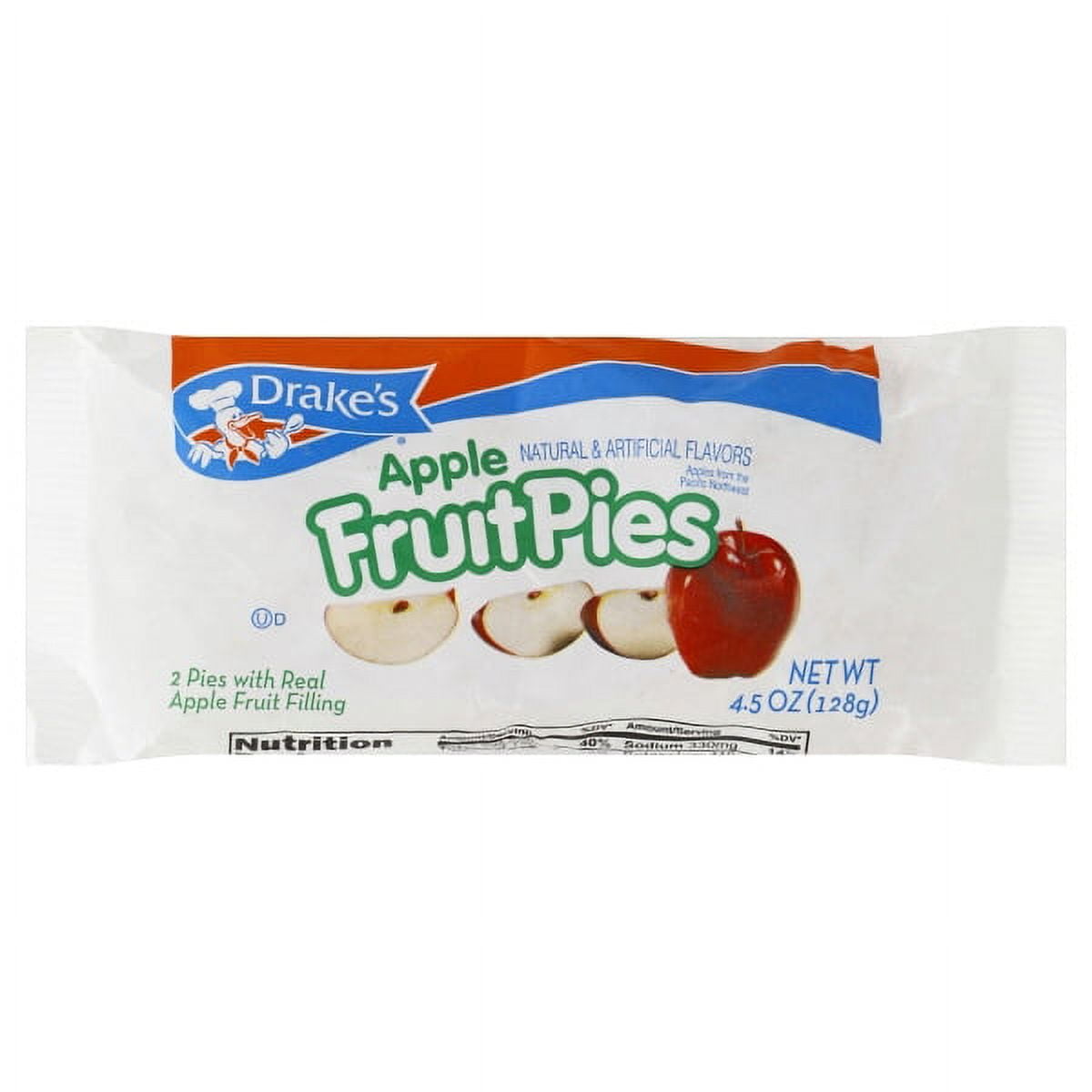 Drake's Snack Apple Fruit Pies, 4.5 oz