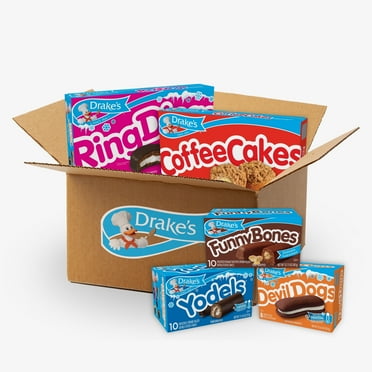Drake’s Variety Pack, Yodels, Ring Dings, Devil Dogs, Funny Bones, and Coffee Cakes