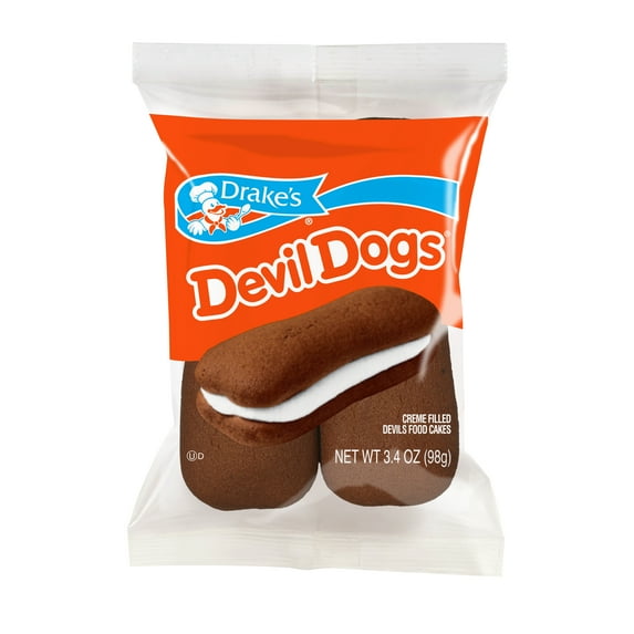 Drakes Devil Dogs Cakes Single Serve, 3.4 oz
