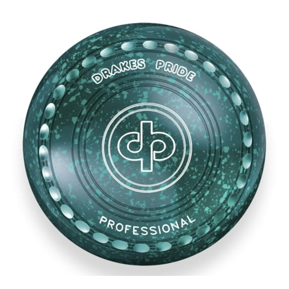 Drakes Pride Professional bowls - Green / Green, Gripped, Size 3, Heavy