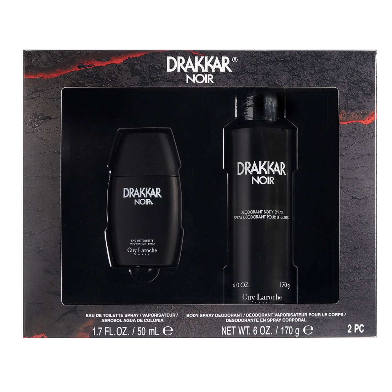 Guy Laroche Drakkar Noir, Cologne Gift Set for Men, 2 Pieces