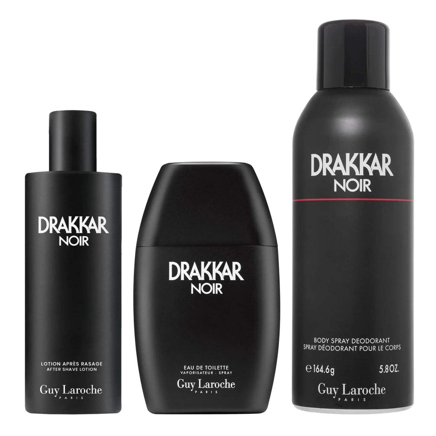 Guy Laroche GUY10973 Drakkar Noir Set for Men - 3.4 oz Eau De