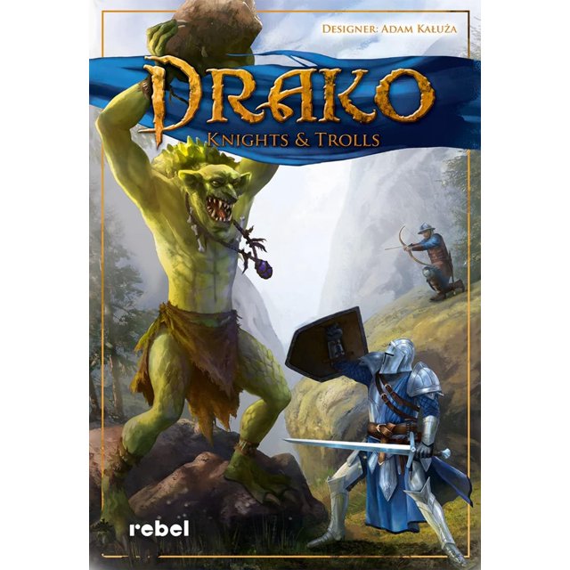 Drako Knights and Trolls Board Game Fantasy Game with Tabletop