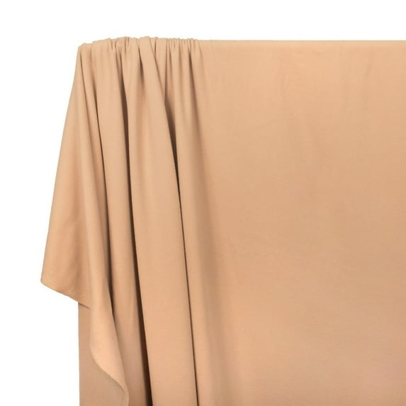 Dralon Stretch Fleece 73" Double-Sided Fabric By The Yard - Beige