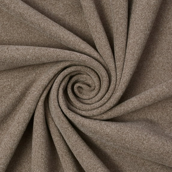 Dralon Stretch Fleece 73" Double-Sided Fabric By The Yard - Taupe