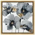 thumbnail image 1 of Drama Flora Floral Fine Wall Art Canvas Wall Art by Art Remedy, Gold Floater Frame, 41.5" x 41.5", 1 of 1