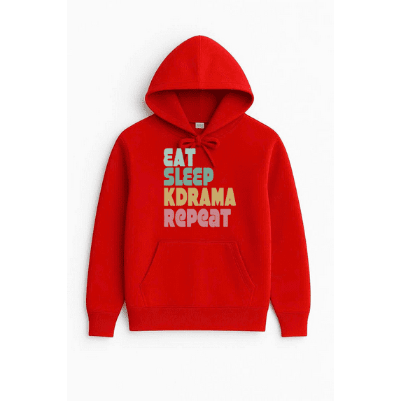 Drama Lovers Quote Inspired Casual Graphic Everyday Style Hoodie Shirt, for men & women, up to size 5XL