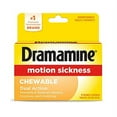 thumbnail image 1 of Dramamine Motion Sickness Chewable, Orange flavored, 8 Count, 1 of 3