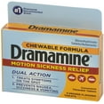 thumbnail image 1 of Dramamine Motion Sickness Relief Chewable Orange Flavored Tablets 8 ea, 1 of 6