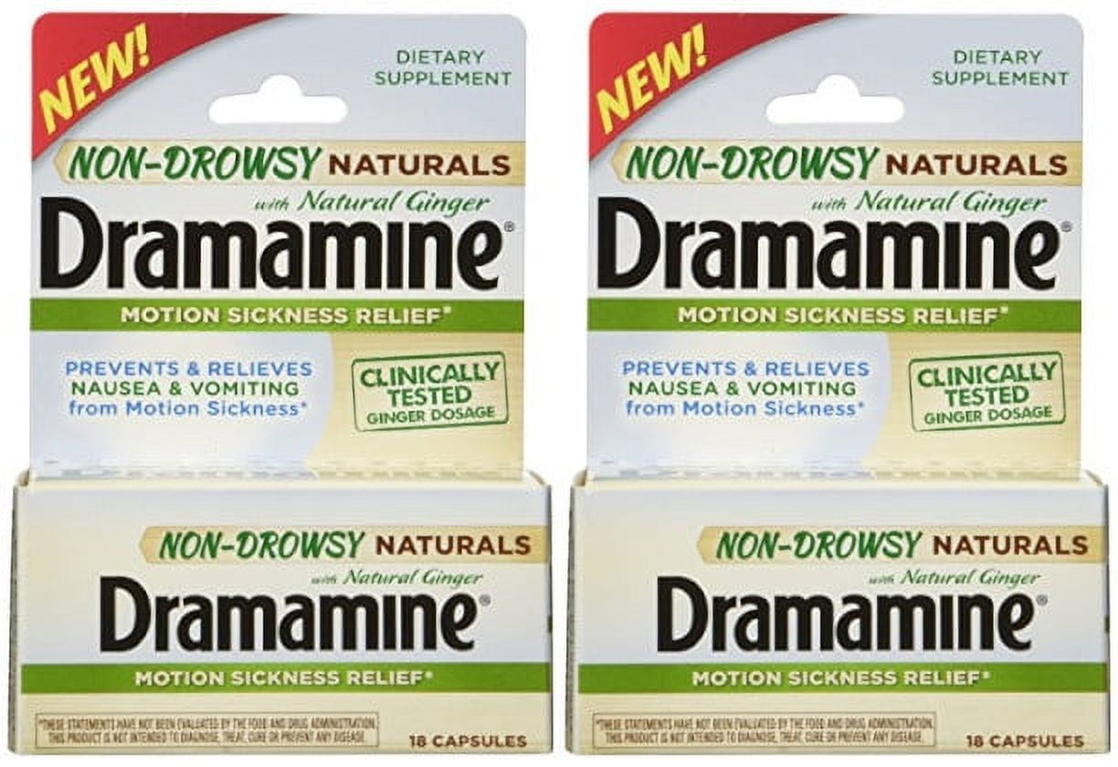 Dramamine Naturals Non Drowsy Tablets with Ginger