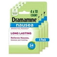 thumbnail image 1 of Dramamine Nausea Long Lasting, Nausea Relief, 10 Count, 4 Pack, 1 of 3