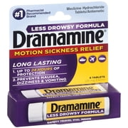 Dramamineotion Sickness Less Drowsey Formula, 8 CT Pack of 6
