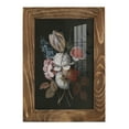 thumbnail image 1 of Dramatic Bouquet I -Framed Print w/glass-Walnut, 1 of 8
