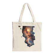 Dramatic Cloud - Filled Sky Canvas Tote Bag - Multifunctional Reusable Shopping Bag for Parties Travel & Shopping