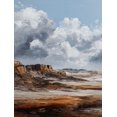 thumbnail image 1 of Dramatic Cloudy Desert Oil Canvas Print, Wall Art for Living Room, Bedroom, Office, Hallway, Dining Room Decor, 1 of 8