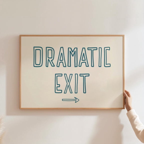 Dramatic Exit Entryway Wall Art Poster Unframed Paper Print