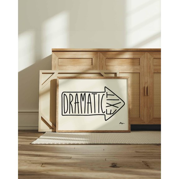 Dramatic Exit Print Hallway Wall Art Mid Art