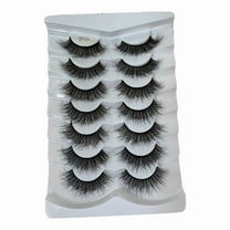 Dramatic Eyelashes 7 Pairs Soft Layered Lengthened Thick False Lashes 20MM Wispy Pack for Eye Enhancements