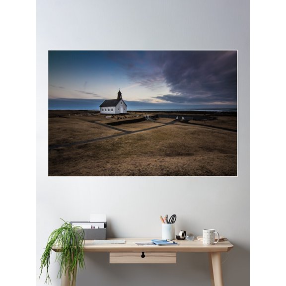 Dramatic Sunset Poster Wall Art, Modern Wall Decor For Living Room Bedroom, 24x36 UNFRAMED