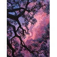 thumbnail image 1 of Dramatic Tree Silhouette & Vibrant Sky Canvas Print, Perfect for Living Room Bedroom Office Dining Room Hotel Lobby, 1 of 8