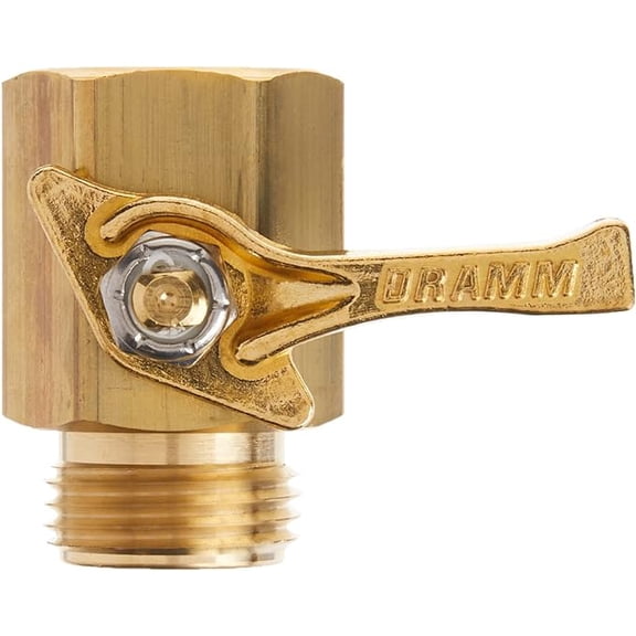 Dramm 12353 Heavy-Duty Brass Shut-Off Valve