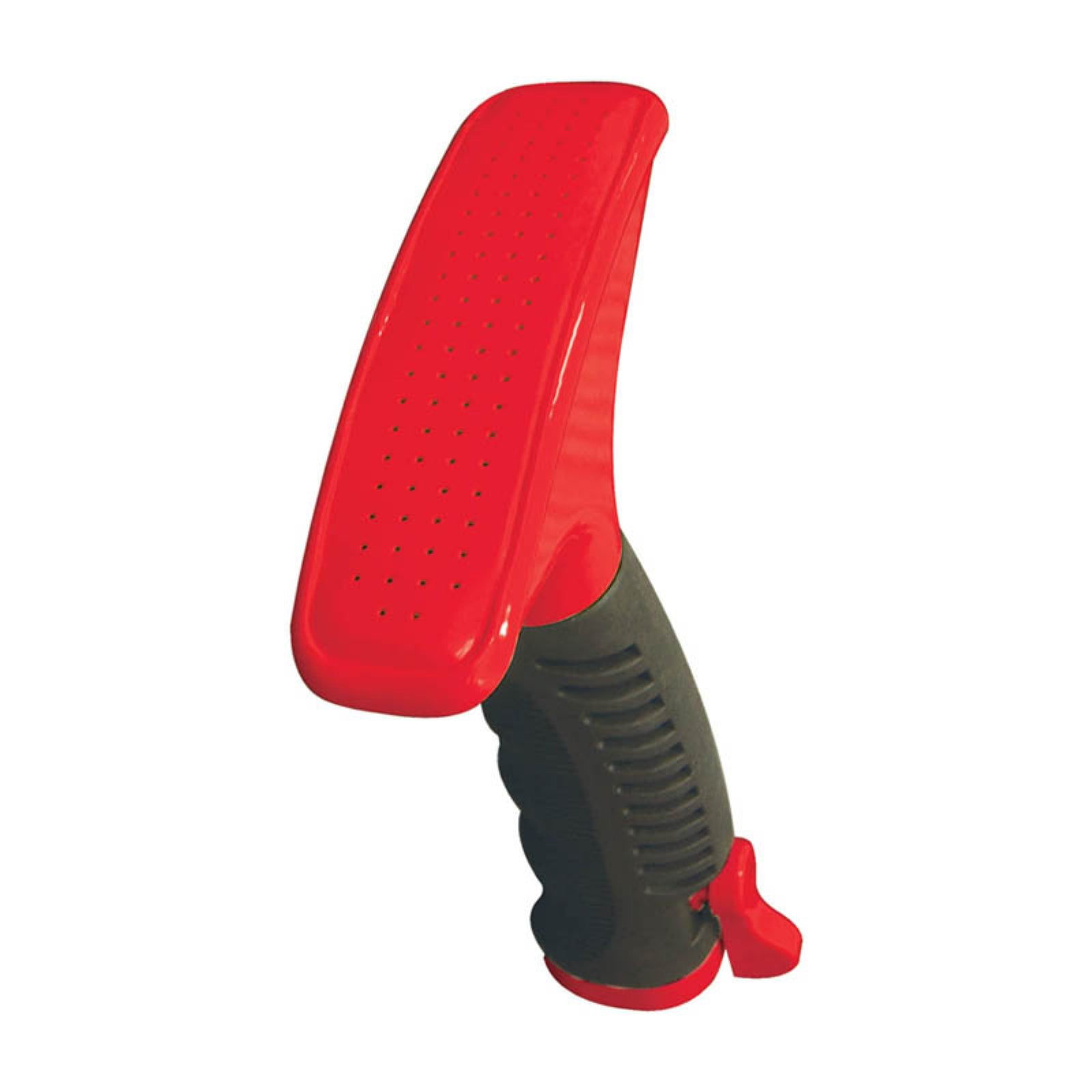 Yellow Heavy-Duty Metal Fan Nozzle with Ergonomic Grip