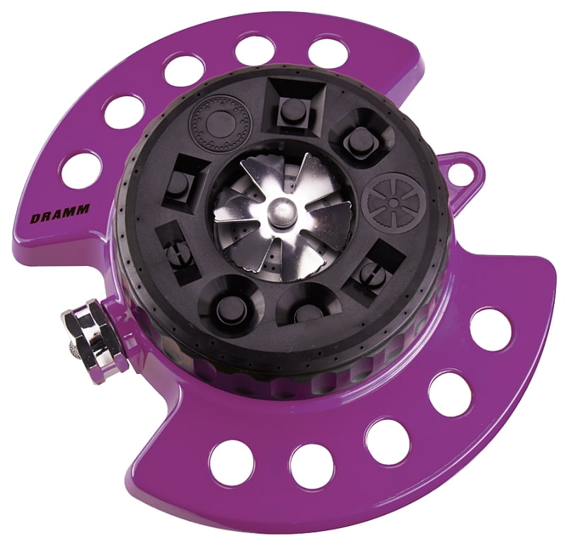 Dramm 15026 ColorStorm Turret 9-Pattern Sprinkler, Berry