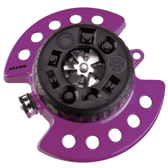 Dramm 15026 ColorStorm Turret 9-Pattern Sprinkler, Berry