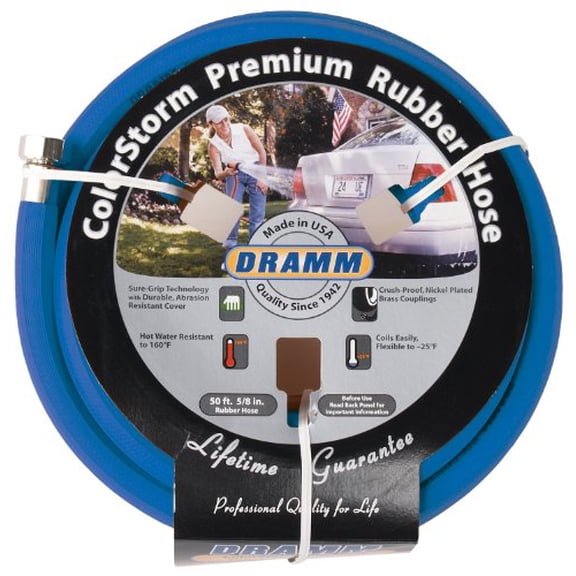 Dramm 5/8 in. x 50 ft. Heavy Duty Premium Grade Garden Hose - Model EJD7618037 - Blue - 1 Count