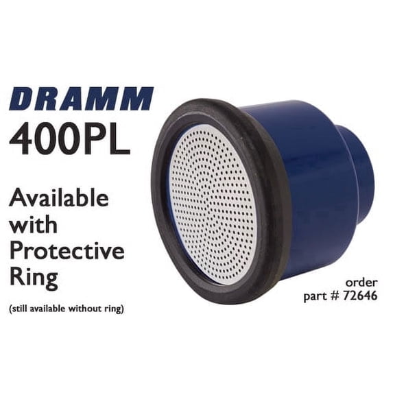 400PL Plastic Water Breaker Nozzle - Blue With Black Rubber Ring - 1 Nozzle by Dramm