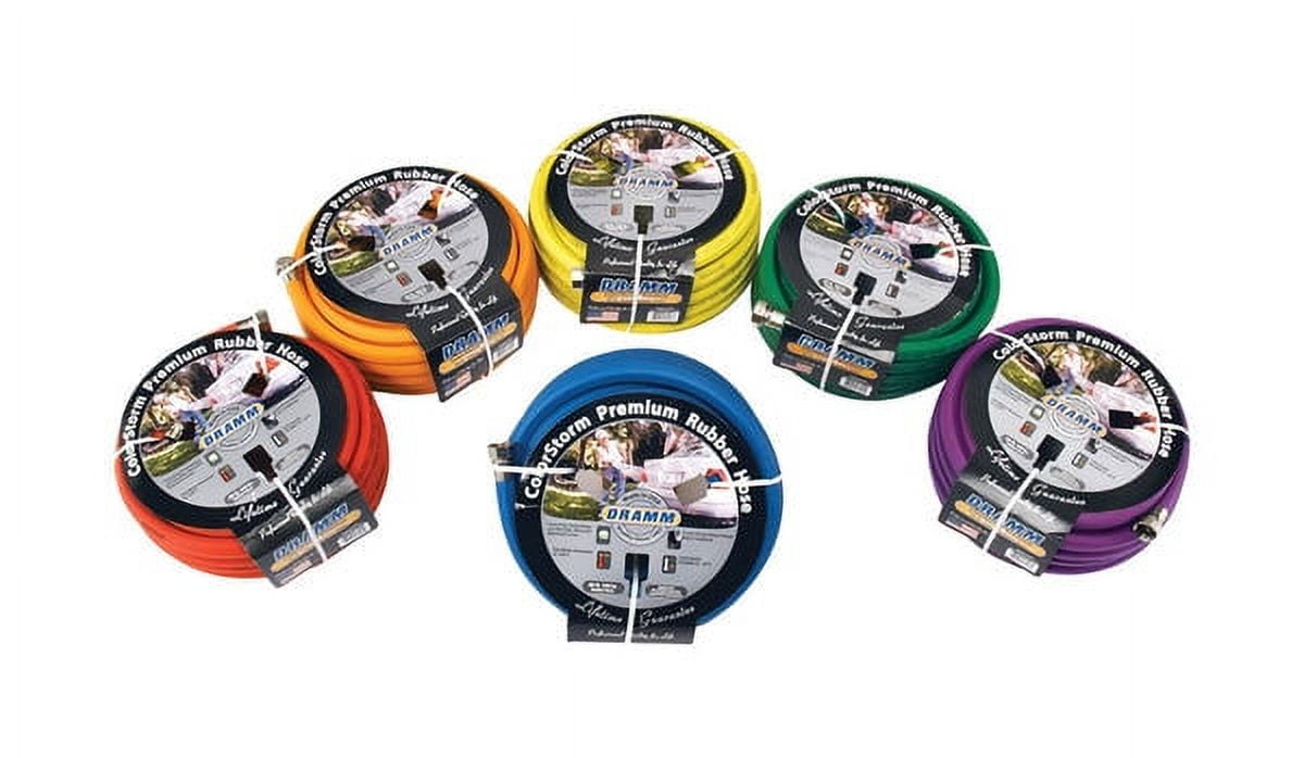 Dramm ColorStorm 5/8 in. D X 50 ft. L Heavy Duty Premium Grade Garden Hose Assorted Dramm ColorStorm 5/8 in. D X 50 ft. L Heavy Duty Premium Grade Garden Hose Assorted