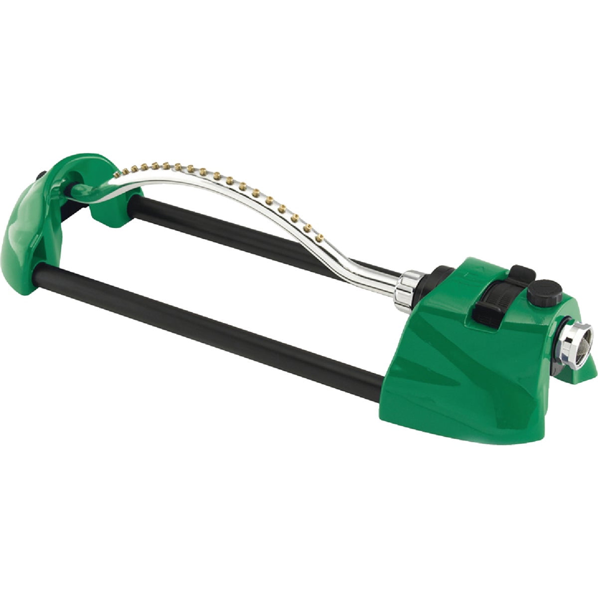 Amaebvivison Oscillating Sprinkler Green - Premium Metal Brass Lawn Sprinkler — Garden & Landscape Use, Standard Connection