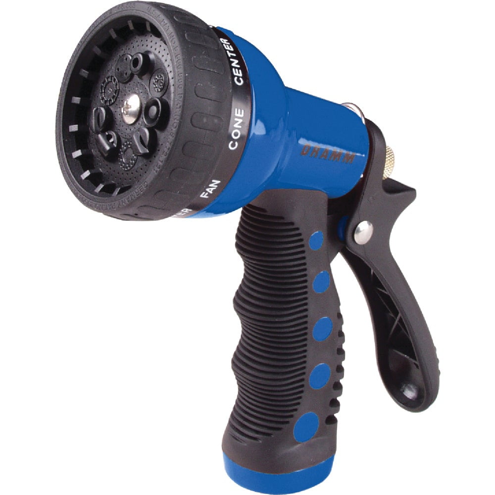 Blue Ergonomic Heavy-Duty 9-Pattern Spray Gun