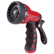 Dramm Heavy-Duty Metal Watering Nozzle 9-Pattern Dial - Rigid Nozzle - 1 Pack, Red