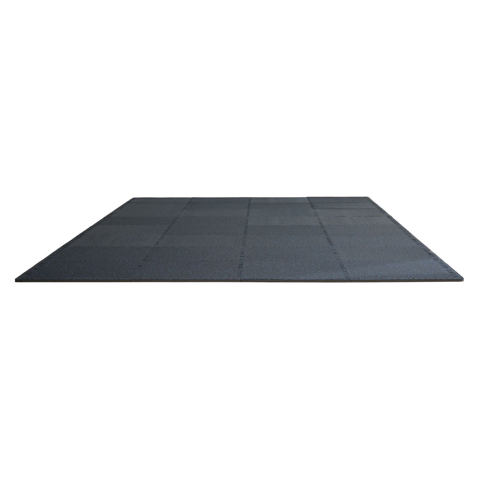 Dranite 0.56" Thick Gym Floor Mats, 12-Pack 25"x25" Rubber & EVA Foam Tiles