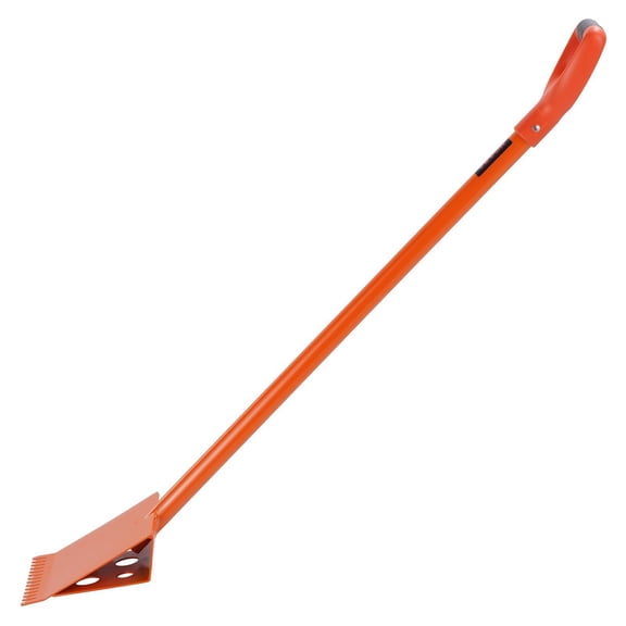 Dranite 1 Pack Roof Shingle Remover Tool, D-Grip Handle High-Hardness 45# Steel Lightweight Roofing Ripper for Nail & Shingle Tearing, Commercial & Residential Use, Orange