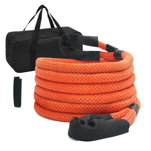 Dranite 1" x 20' Heavy-Duty Kinetic Recovery Rope, 38,000 lbs Capacity - 30% Elasticity Off Road Snatch Strap for Jeep, Truck, SUV, ATV, UTV, Tractor