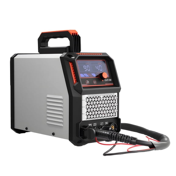 Dranite 110V/220V Adjustable Plasma Cutting Machine 50A - Featuring Pilot Arc, Digital IGBT Inverter, 2T/4T Function, Customizable PA/PT Times for DIY Repairs and Workshops