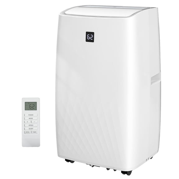 Dranite 14000BTU Portable AC, 549sf, Dehumid, Fan, Timer, Window Kit