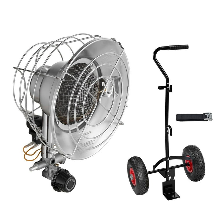 Dranite 15000 BTU Propane Tank Top Heater with Portable Trolley