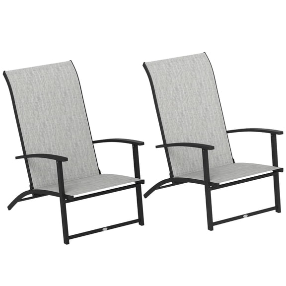 Dranite 2 Pack Folding High Back Dining Chairs with Armrests for Outdoor Patio, Lawn