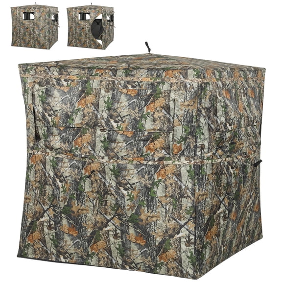 Dranite 2-Person See-Through Pop-Up Deer Blind, 270 View, Camo